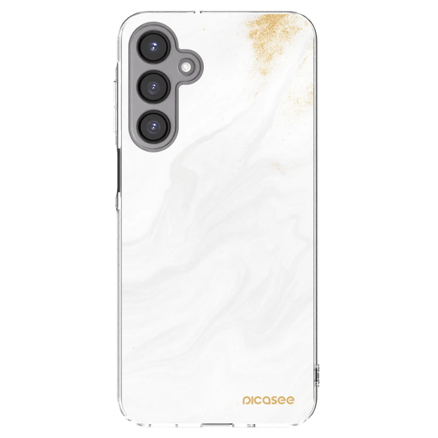 Picasee Samsung Galaxy A16 4G Hülle - Transparentes Silikon - White