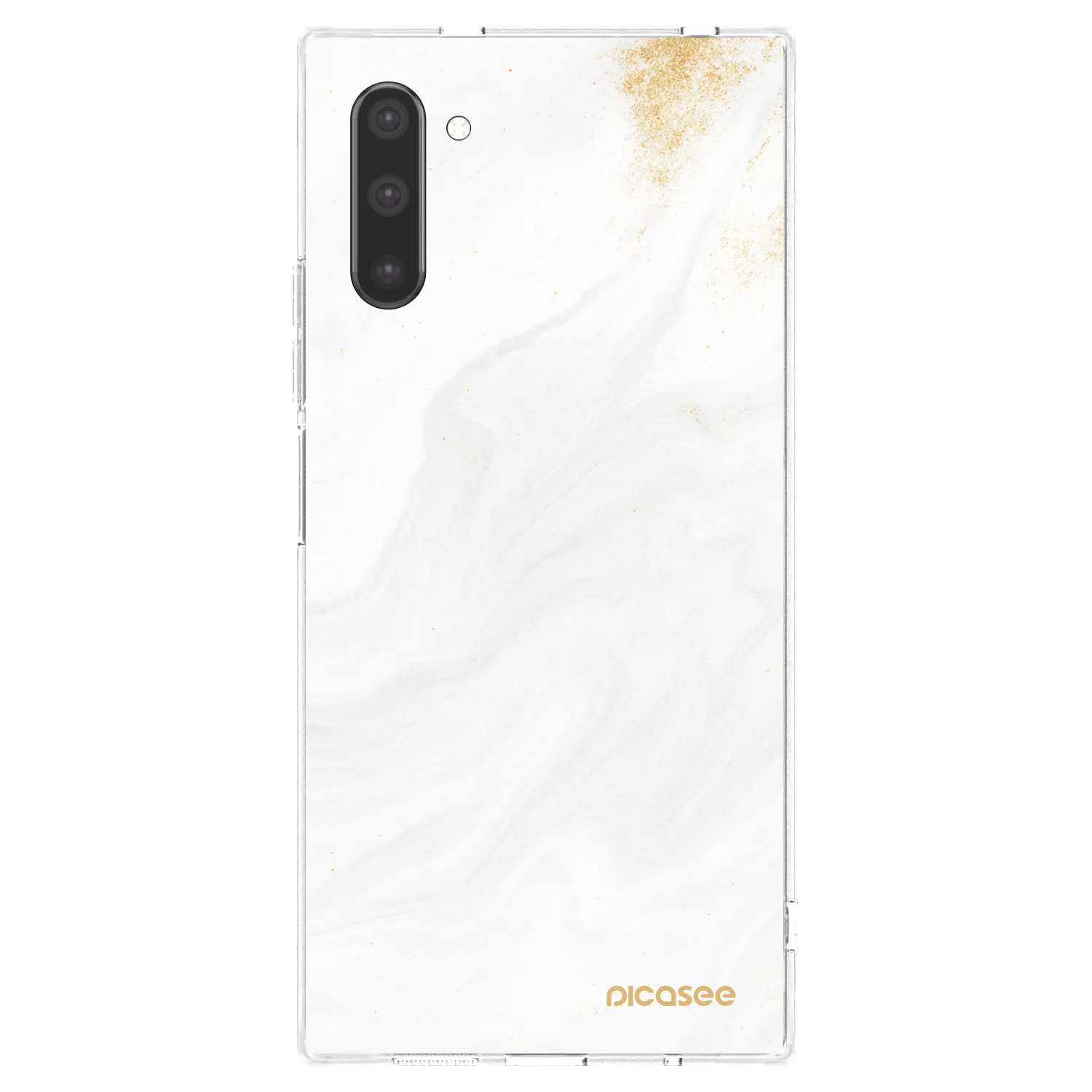 Picasee Samsung Galaxy Note 10 N970F Hülle - Transparentes Silikon - White