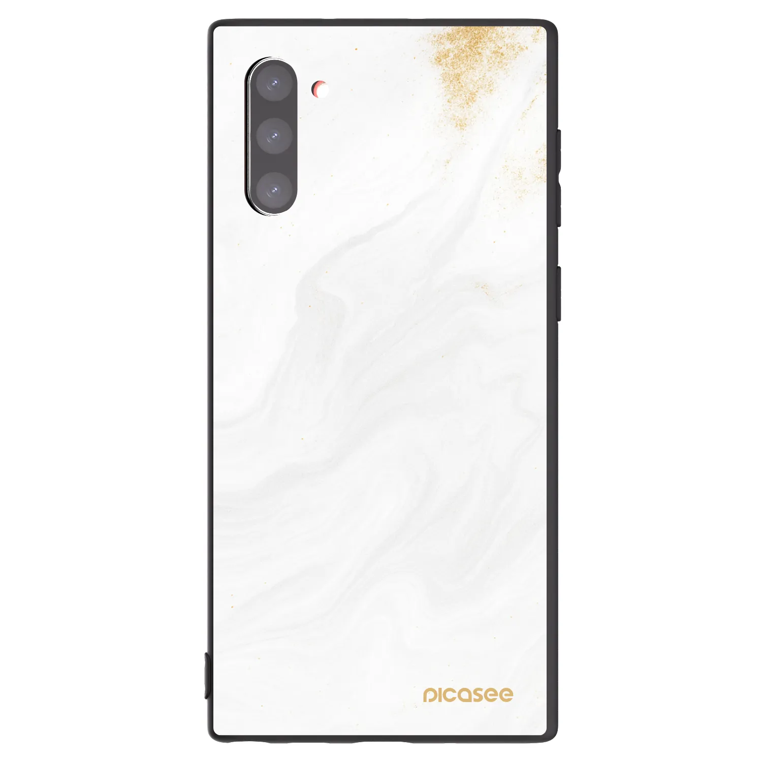 Picasee Samsung Galaxy Note 10 N970F Hülle - Schwarzes Silikon - White