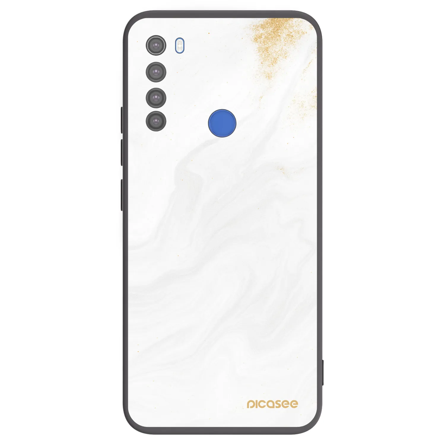 Picasee Xiaomi Redmi Note 8T Hülle - Schwarzes Silikon - White