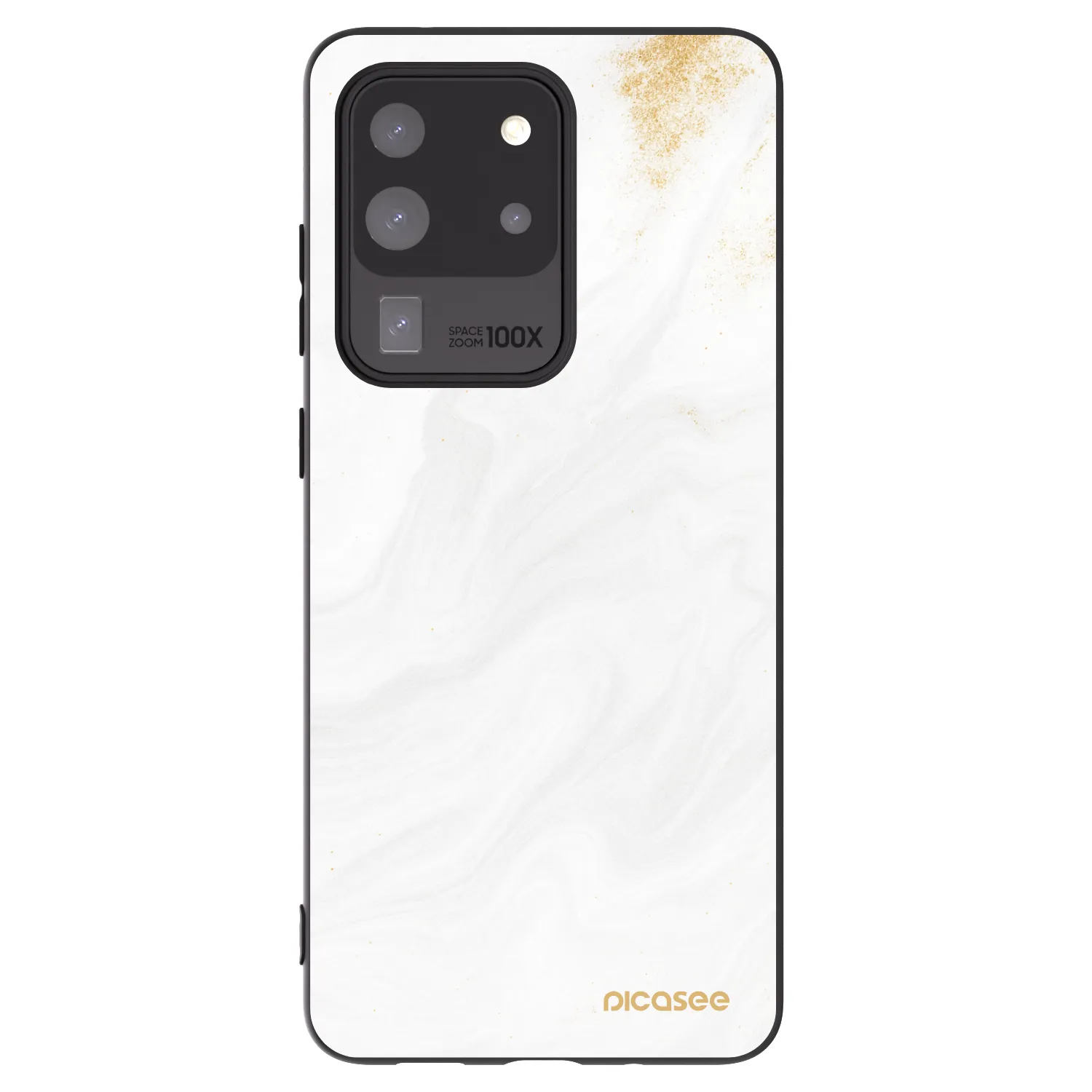 Picasee Samsung Galaxy S20 Ultra 5G G988F Hülle - Schwarzes Silikon - White