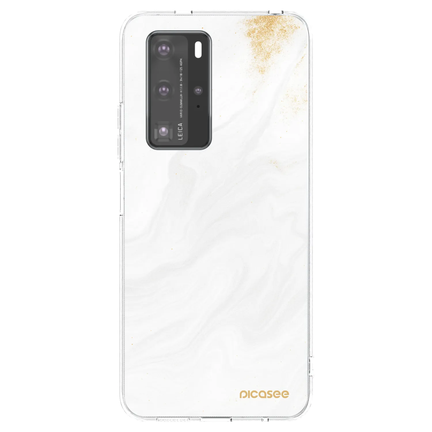 Picasee Huawei P40 Pro Hülle - Transparentes Silikon - White