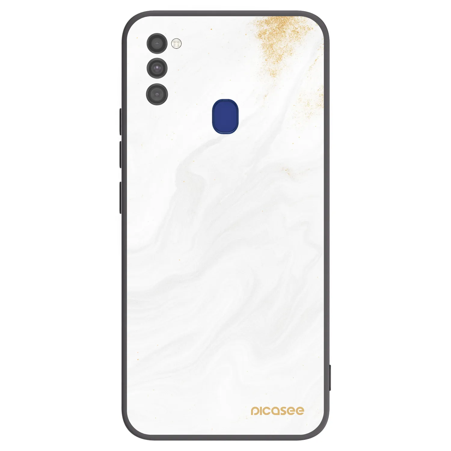 Picasee Samsung Galaxy M21 M215F Hülle - Schwarzes Silikon - White