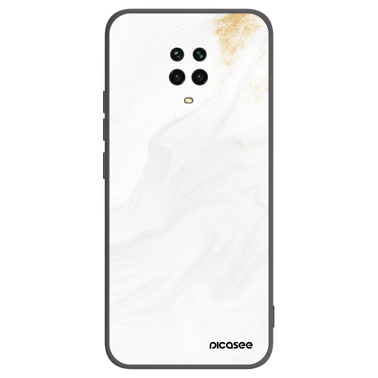 Picasee Xiaomi Redmi Note 9S Hülle - Schwarzes Silikon - White