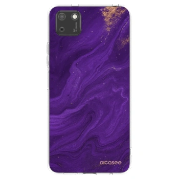 Picasee Huawei Y5P Hülle - Transparentes Silikon - Purple