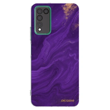 Picasee Honor 10X Lite Hülle - Transparentes Silikon - Purple