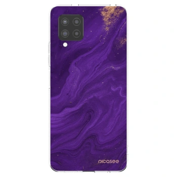 Picasee Samsung Galaxy A42 A426B Hülle - Transparentes Silikon - Purple