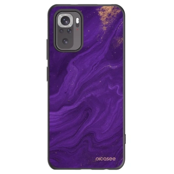 Picasee Xiaomi Redmi Note 10S Hülle - Schwarzes Silikon - Purple