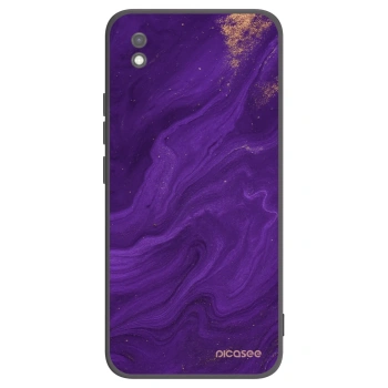 Picasee Xiaomi Redmi 9AT Hülle - Schwarzes Silikon - Purple