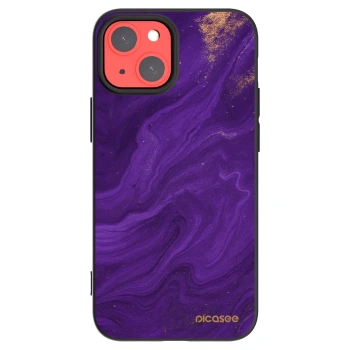 Picasee Apple iPhone 13 mini Hülle - Schwarzes Silikon - Purple