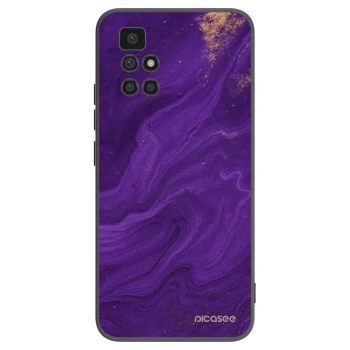 Picasee Xiaomi Redmi 10 Hülle - Schwarzes Silikon - Purple