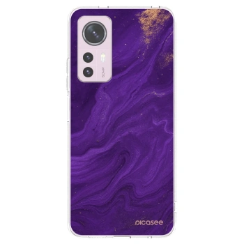 Picasee Xiaomi 12 Hülle - Transparentes Silikon - Purple