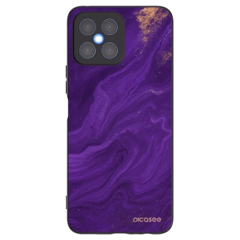 Picasee Honor X8 4G Hülle - Schwarzes Silikon - Purple