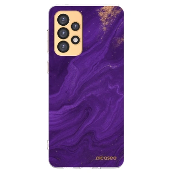 Picasee Samsung Galaxy A33 5G A336 Hülle - Transparentes Silikon - Purple