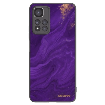 Picasee Xiaomi Redmi Note 11 Pro+ 5G Hülle - Schwarzes Silikon - Purple