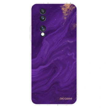 Picasee Honor 70 Hülle - Transparentes Silikon - Purple