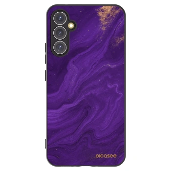Picasee Samsung Galaxy A34 5G A346B Hülle - Schwarzes Silikon - Purple