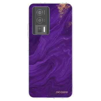 Picasee Xiaomi Poco F5 Pro 5G Hülle - Transparentes Silikon - Purple