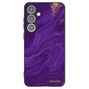 Picasee Samsung Galaxy S24+ S926B 5G Hülle - Schwarzes Silikon - Purple