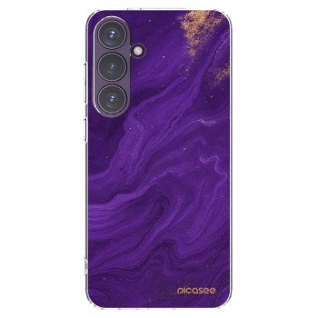 Picasee Samsung Galaxy S24+ S926B 5G Hülle - Transparentes Silikon - Purple