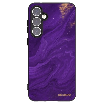 Picasee Samsung Galaxy S23 FE S711B Hülle - Schwarzes Silikon - Purple