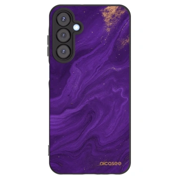 Picasee Samsung Galaxy A25 A256B 5G Hülle - Schwarzes Silikon - Purple