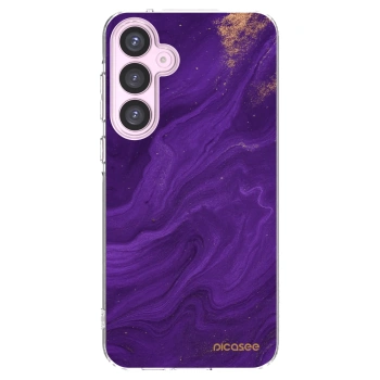 Picasee Samsung Galaxy A55 5G A556B Hülle - Transparentes Silikon - Purple