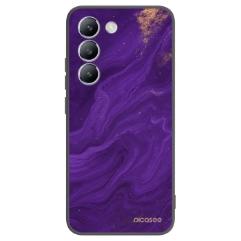 Picasee Vivo V40 SE 5G Hülle - Schwarzes Silikon - Purple