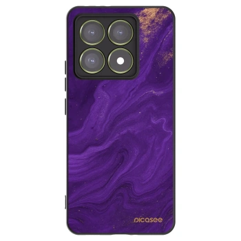 Picasee Xiaomi 14T Hülle - Schwarzes Silikon - Purple
