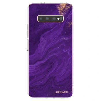 Picasee Samsung Galaxy S10 Plus G975 Hülle - Transparentes Silikon - Purple