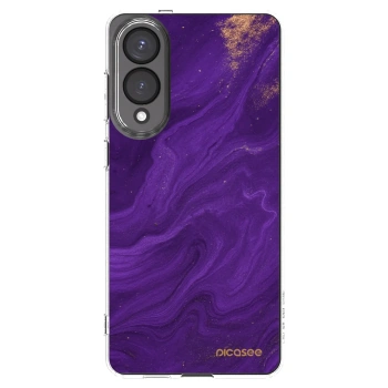 Picasee Samsung Galaxy S25 Edge 5G Hülle - Transparentes Silikon - Purple