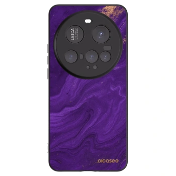 Picasee Xiaomi 15 Ultra Hülle - Schwarzes Silikon - Purple