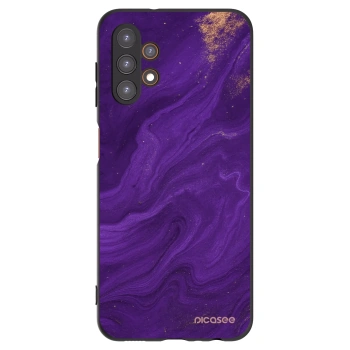 Picasee Samsung Galaxy A13 5G Hülle - Schwarzes Silikon - Purple