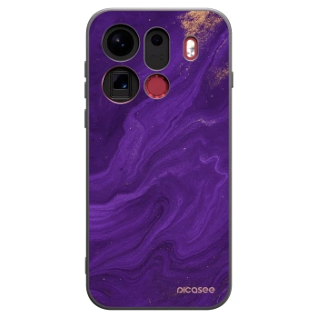 Picasee OPPO Find X9 Pro Hülle - Schwarzes Silikon - Purple