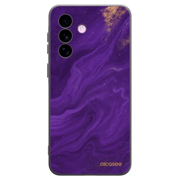 Picasee Samsung Galaxy A57 5G Hülle - Schwarzes Silikon - Purple