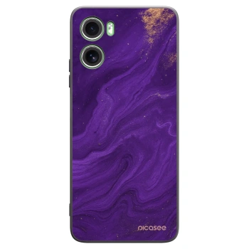 Picasee Motorola Moto G06 Hülle - Schwarzes Silikon - Purple