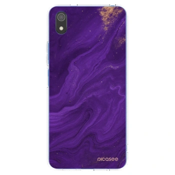 Picasee Xiaomi Redmi 7A Hülle - Transparentes Silikon - Purple