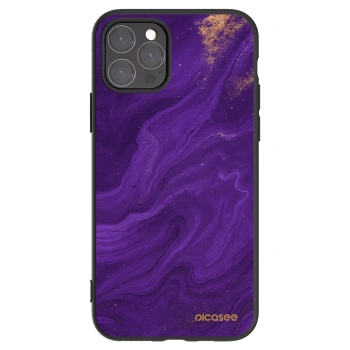 Picasee Apple iPhone 11 Pro Hülle - Schwarzes Silikon - Purple
