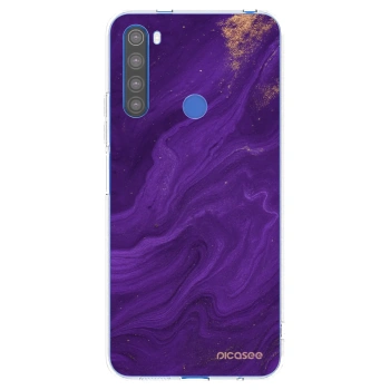 Picasee Xiaomi Redmi Note 8T Hülle - Transparentes Silikon - Purple