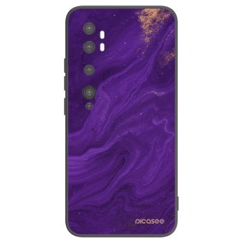 Picasee Xiaomi Mi Note 10 (Pro) Hülle - Schwarzes Silikon - Purple