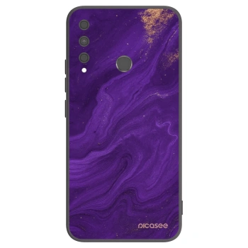 Picasee Huawei P40 Lite E Hülle - Schwarzes Silikon - Purple