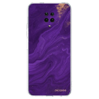 Picasee Xiaomi Redmi Note 9 Pro Hülle - Transparentes Silikon - Purple