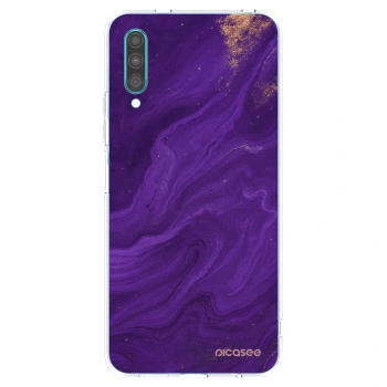 Picasee Samsung Galaxy A30s A307F Hülle - Transparentes Silikon - Purple