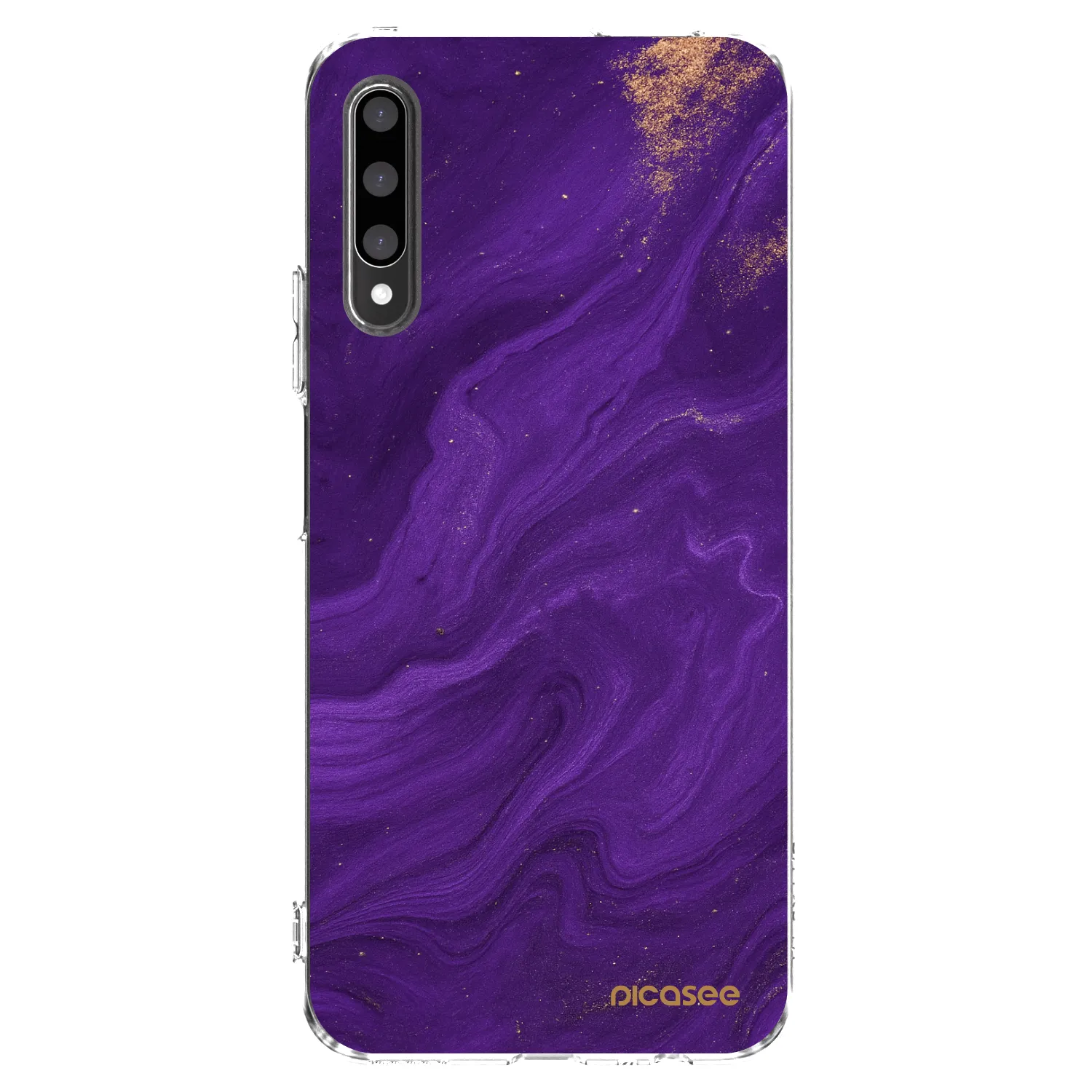 Picasee Honor 9X Pro Hülle - Transparentes Silikon - Purple