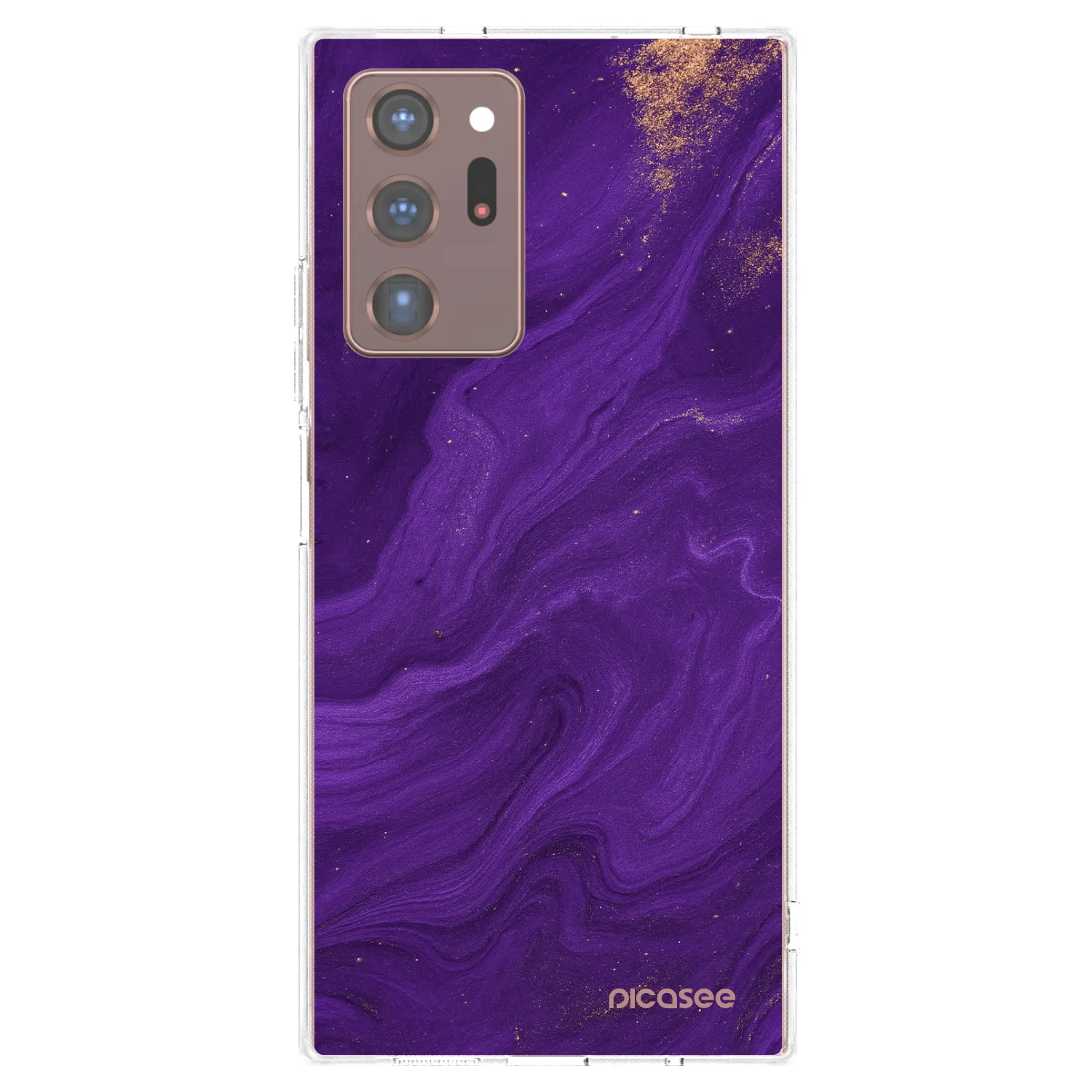 Picasee Samsung Galaxy Note 20 Ultra Hülle - Transparentes Silikon - Purple