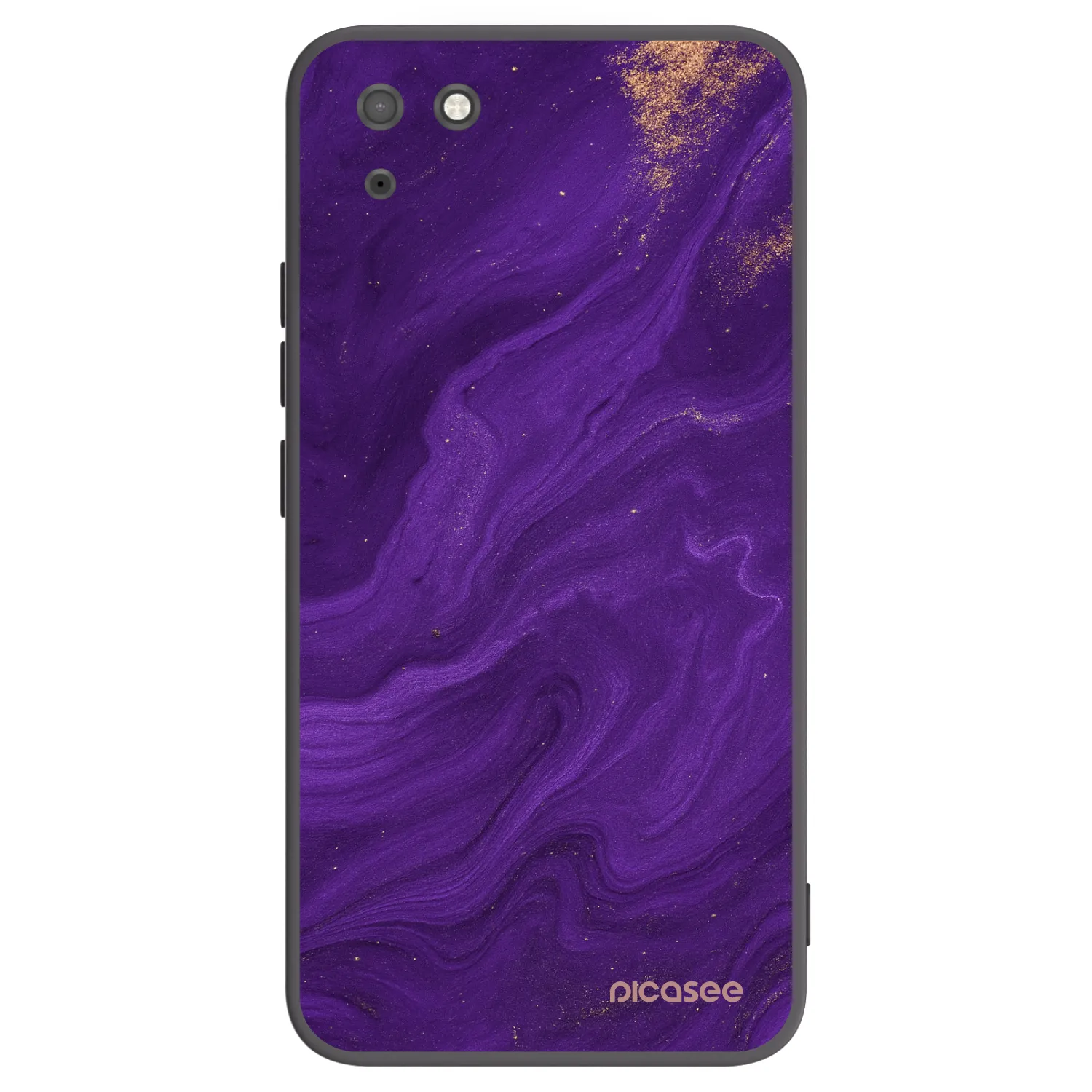 Picasee Huawei Y5P Hülle - Schwarzes Silikon - Purple