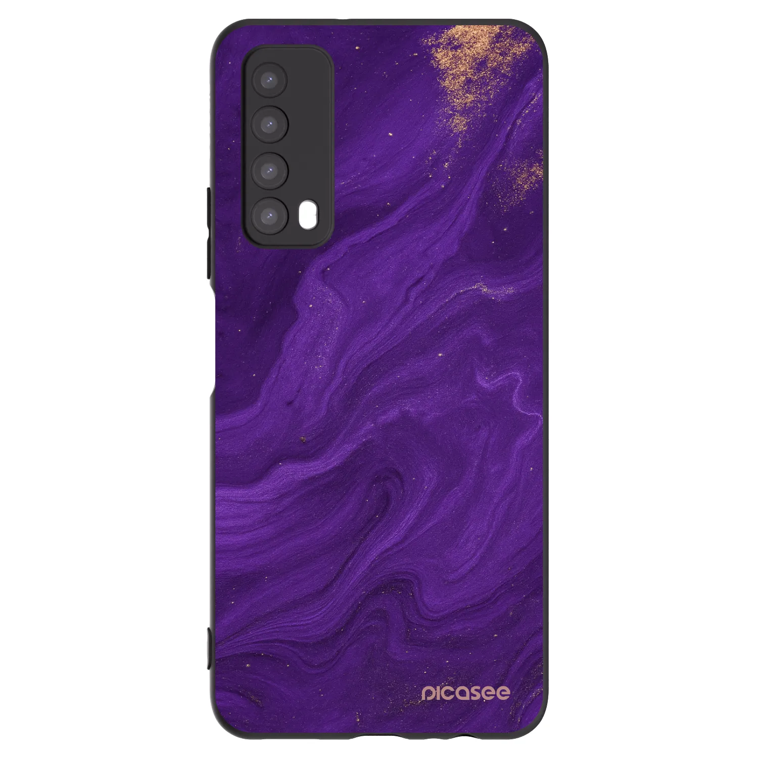Picasee Huawei P Smart 2021 Hülle - Schwarzes Silikon - Purple