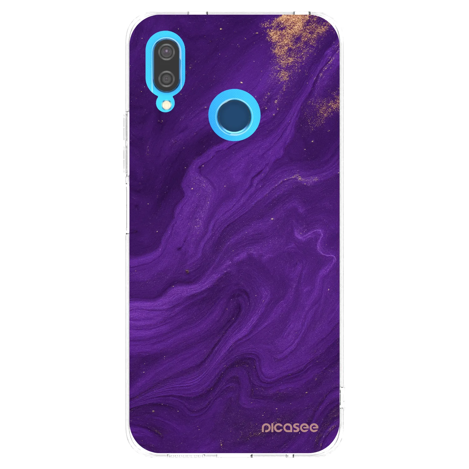 Picasee Huawei P20 Lite Hülle - Transparentes Silikon - Purple