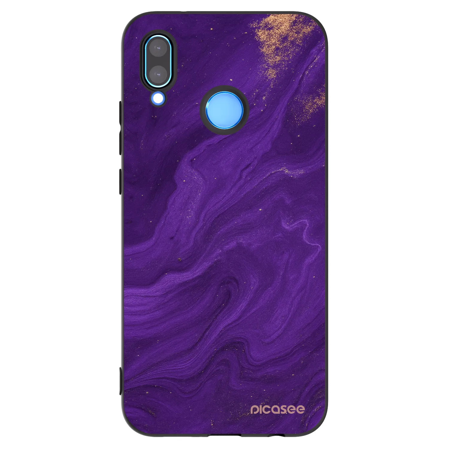Picasee Huawei P20 Lite Hülle - Schwarzes Silikon - Purple