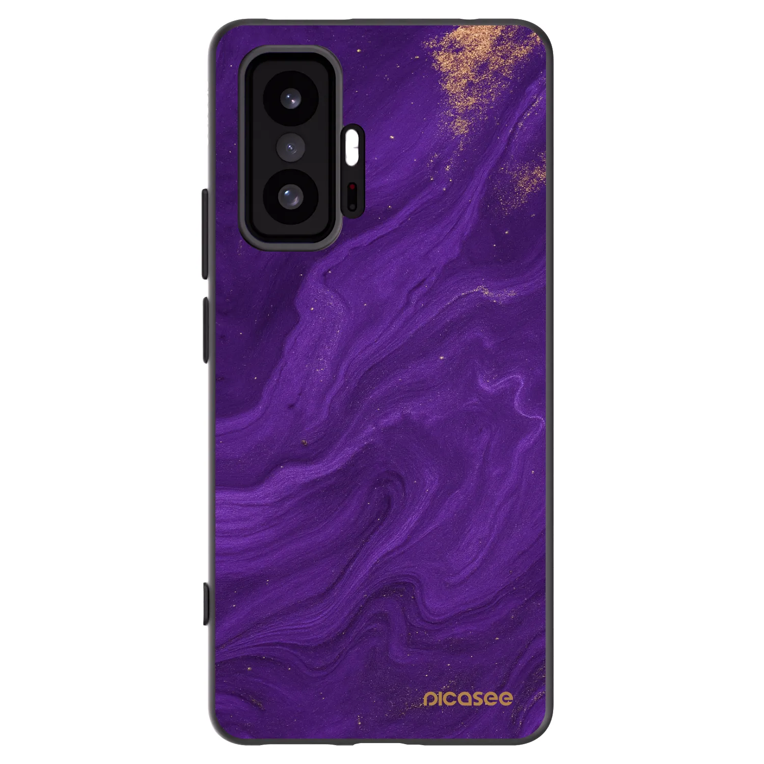 Picasee Xiaomi 11T Hülle - Schwarzes Silikon - Purple